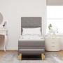 Cama con Box Spring con Colchón y Banco Taupe 80x200 cm Tela by , Beds and slatted bases - Ref: Foro24-3344335, Price: 378,91...