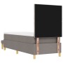 Cama con Box Spring con Colchón y Banco Taupe 80x200 cm Tela by , Beds and slatted bases - Ref: Foro24-3344335, Price: 378,91...