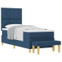 Cama con Box Spring con Colchón y Banco Azul 80x200 cm Tela by , Beds and slatted bases - Ref: Foro24-3344337, Price: 355,73 ...