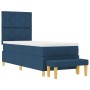 Cama con Box Spring con Colchón y Banco Azul 80x200 cm Tela by , Beds and slatted bases - Ref: Foro24-3344337, Price: 355,73 ...