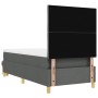 Cama con Somier con Colchón y Banco Gris Oscuro 90x190 cm Tela von , Betten und Lattenroste - Ref: Foro24-3344339, Preis: 352...