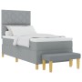 Cama con Somier con Colchón & Banco Gris Claro 90x200 cm Tela | Foro24.es | Tu tienda online para hogar, jardín y más Foro24.es