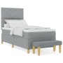 Cama con Somier con Colchón & Banco Gris Claro 90x200 cm Tela | Foro24.es | Tu tienda online para hogar, jardín y más Foro24.es