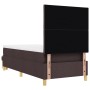 Cama con Somier con Colchón y Banco Marrón Oscuro 90x200 cm Tela by , Beds and slatted bases - Ref: Foro24-3344348, Price: 38...