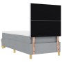 Cama con Box Spring con Colchón y Banco Gris claro 100x200 cm Tela by , Beds and slatted bases - Ref: Foro24-3344352, Price: ...