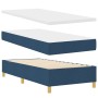 Cama con Box Spring y Banco Azul 100x200 cm Tela by , Beds and slatted bases - Ref: Foro24-3344358, Price: 384,43 €, Discount: %