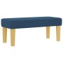 Cama con Box Spring y Banco Azul 100x200 cm Tela by , Beds and slatted bases - Ref: Foro24-3344358, Price: 384,43 €, Discount: %