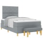 Cama con Somier con Colchón y Banco Gris Claro 120x190 cm Tela by , Beds and slatted bases - Ref: Foro24-3344359, Price: 427,...