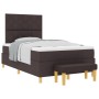 Cama con somier con colchón y banco marrón oscuro 120x190 cm tela by , Beds and slatted bases - Ref: Foro24-3344362, Price: 4...