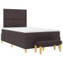 Cama con somier con colchón y banco marrón oscuro 120x190 cm tela by , Beds and slatted bases - Ref: Foro24-3344362, Price: 4...