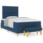 Cama con Somier y Banco Azul 120x200 cm Tela | Foro24.es | Tu tienda online para hogar, jardín y más Foro24.es