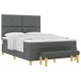 Cama con Somier y Colchón Gris Oscuro 140x200 cm Tela | Foro24.es | Tu tienda online para hogar, jardín y más Foro24.es