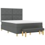 Cama con Somier y Colchón Gris Oscuro 140x200 cm Tela | Foro24.es | Tu tienda online para hogar, jardín y más Foro24.es