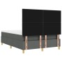 Cama con Somier y Colchón Gris Oscuro 140x200 cm Tela | Foro24.es | Tu tienda online para hogar, jardín y más Foro24.es