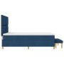Cama de Muelles con Colchón y Banco Azul 140x200 cm Tela | Foro24.es | Tu tienda online para hogar, jardín y más Foro24.es