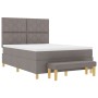 Cama con Somier con Colchón y Banco Taupe 160x200 cm Tela | Foro24.es | Tu tienda online para hogar, jardín y más Foro24.es
