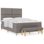 Cama con Somier con Colchón y Banco Taupe 160x200 cm Tela | Foro24.es | Tu tienda online para hogar, jardín y más Foro24.es