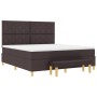 Cama Box Spring con Colchón y Banco Marrón Oscuro 180x200 cm Tela | Foro24.es | Tu tienda online para hogar, jardín y más Foro24.es