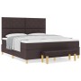 Cama Box Spring con Colchón y Banco Marrón Oscuro 180x200 cm Tela | Foro24.es | Tu tienda online para hogar, jardín y más Foro24.es