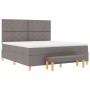 Cama con Box Spring y Colchón Taupe 180x200 cm Tela by , Beds and slatted bases - Ref: Foro24-3344398, Price: 714,25 €, Disco...