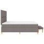 Cama con Box Spring y Colchón Taupe 180x200 cm Tela by , Beds and slatted bases - Ref: Foro24-3344398, Price: 714,25 €, Disco...