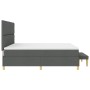 Cama con Base de Muelles con Colchón y Banco Gris Oscuro 200x200 cm Tela | Foro24.es | Tu tienda online para hogar, jardín y más Foro24.es