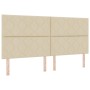 Cama con Somier con Colchón y Banco Crema 200x200 cm Tela | Foro24.es | Tu tienda online para hogar, jardín y más Foro24.es