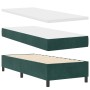 Cama con Muelles con Colchón y Banco Verde Oscuro 80x200 cm Terciopelo by , Beds and slatted bases - Ref: Foro24-3344411, Pri...