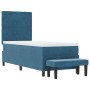 Cama con Base con Colchón y Banco Azul Oscuro 80x200 cm Terciopelo von , Betten und Lattenroste - Ref: Foro24-3344412, Preis:...