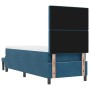 Cama con Base con Colchón y Banco Azul Oscuro 80x200 cm Terciopelo von , Betten und Lattenroste - Ref: Foro24-3344412, Preis:...