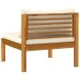 Garden furniture set 6 pieces with cream cushions solid acacia wood by vidaXL, Garden sets - Ref: Foro24-3086924, Price: 688,...