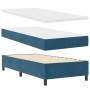 cama base de caja con colchón y banco azul oscuro 90x190 cm terciopelo by , Beds and slatted bases - Ref: Foro24-3344418, Pri...