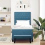cama base de caja con colchón y banco azul oscuro 90x190 cm terciopelo by , Beds and slatted bases - Ref: Foro24-3344418, Pri...