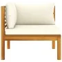 Garden furniture set 6 pieces with cream cushions solid acacia wood by vidaXL, Garden sets - Ref: Foro24-3086924, Price: 688,...