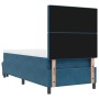 cama base de caja con colchón y banco azul oscuro 90x190 cm terciopelo by , Beds and slatted bases - Ref: Foro24-3344418, Pri...