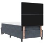 Cama Box Spring con Colchón y Banco Gris Oscuro 100x200 cm Terciopelo | Foro24.es | Tu tienda online para hogar, jardín y más Foro24.es