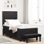 Cama con Somier con Colchón y Banco Negro 100x200 cm Terciopelo de , Camas y somieres - Ref: Foro24-3344428, Precio: 373,67 €...