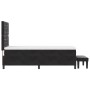 Cama con Somier con Colchón y Banco Negro 100x200 cm Terciopelo de , Camas y somieres - Ref: Foro24-3344428, Precio: 373,67 €...