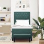 Cama con Box Spring con Colchón y Banco Verde Oscuro 100x200 cm Terciopelo | Foro24.es | Tu tienda online para hogar, jardín y más Foro24.es