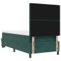 Cama con Box Spring con Colchón y Banco Verde Oscuro 100x200 cm Terciopelo | Foro24.es | Tu tienda online para hogar, jardín y más Foro24.es