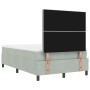 Cama con Somier con Colchón y Banco Gris Claro 120x200 cm Terciopelo | Foro24.es | Tu tienda online para hogar, jardín y más Foro24.es
