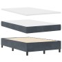 Cama con Base de Muelles con Colchón y Banco Gris Oscuro 120x200 cm Terciopelo | Foro24.es | Tu tienda online para hogar, jardín y más Foro24.es