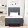 Cama con Base de Muelles con Colchón y Banco Gris Oscuro 120x200 cm Terciopelo | Foro24.es | Tu tienda online para hogar, jardín y más Foro24.es