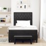 Cama con Muelles y Colchón Negro 120x200 cm Terciopelo by , Beds and slatted bases - Ref: Foro24-3344440, Price: 451,52 €, Di...