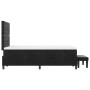 Cama con Muelles y Colchón Negro 120x200 cm Terciopelo by , Beds and slatted bases - Ref: Foro24-3344440, Price: 451,52 €, Di...