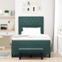 Cama Box Spring con Colchón y Banco Verde Oscuro 120x200 cm Terciopelo by , Beds and slatted bases - Ref: Foro24-3344441, Pri...