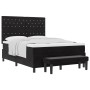 Cama con Base con Colchón & Banco Negro 140x200 cm Terciopelo by , Beds and slatted bases - Ref: Foro24-3344452, Price: 541,0...