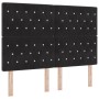 Cama con Base con Colchón & Banco Negro 140x200 cm Terciopelo by , Beds and slatted bases - Ref: Foro24-3344452, Price: 541,0...