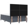 Cama con Base Tapizada con Colchón y Banco Gris Oscuro 160x200 cm Terciopelo | Foro24.es | Tu tienda online para hogar, jardín y más Foro24.es
