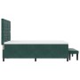 Base de Colchón con Colchón y Banco Verde Oscuro 160x200 cm Terciopelo | Foro24.es | Tu tienda online para hogar, jardín y más Foro24.es